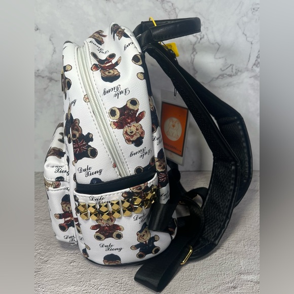 Dule xiong Fashion Bear Backpacl White - Picture 6 of 8